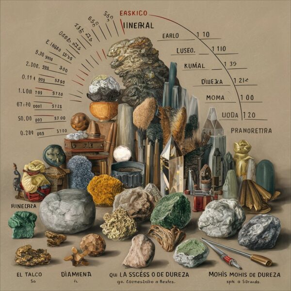 La propiedad física de la dureza en los minerales